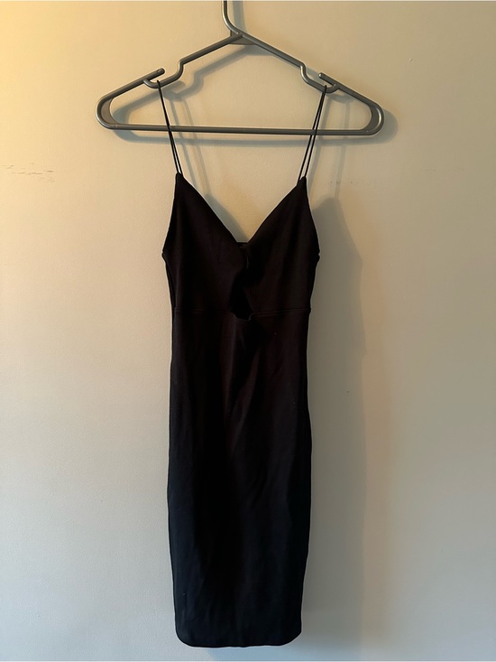 Zara Dresses & Skirts - Zara Black Ribbed Midi/Mini Dress